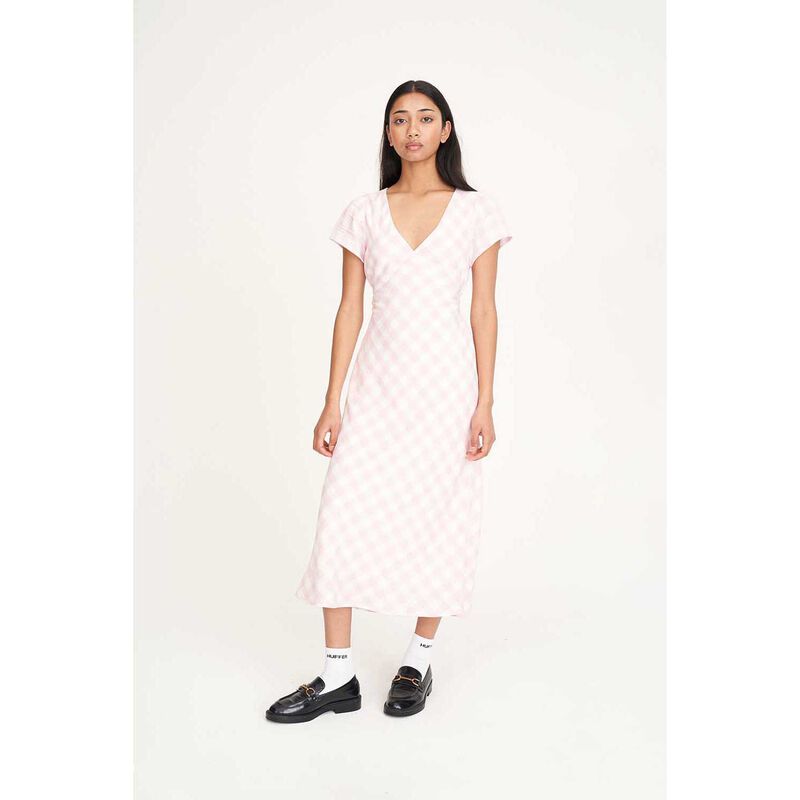 Huffer Celine Tie Back Midi Dress image number 3